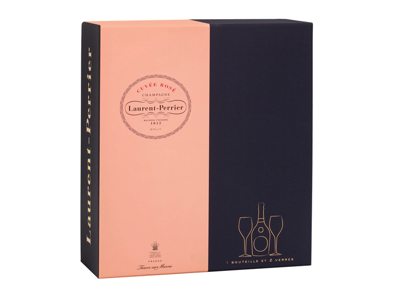 Laurent-Perrier Cuvée Rosé Estuche + 2 copas (1)