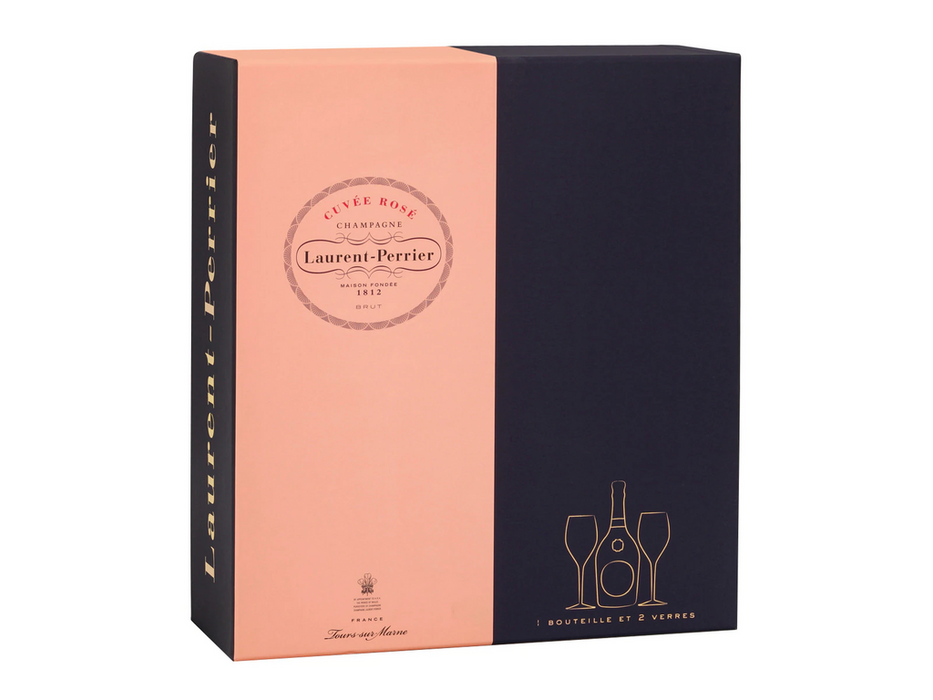 Laurent-Perrier Cuvée Rosé Estuche + 2 copas (2)