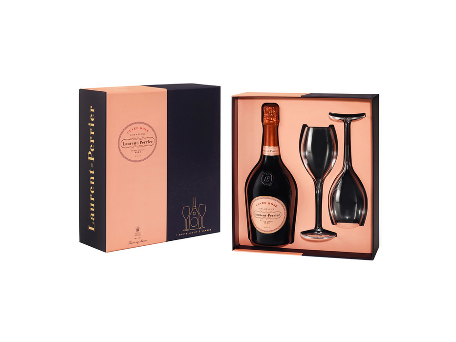 Laurent-Perrier Cuvée Rosé Estuche + 2 copas (1)