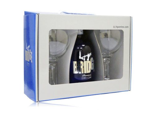 Estuche Gin Bridge + 2 Copas