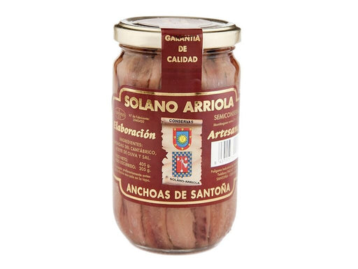 Tarro Cristal Anchoa Solano Arriola 160 gr.