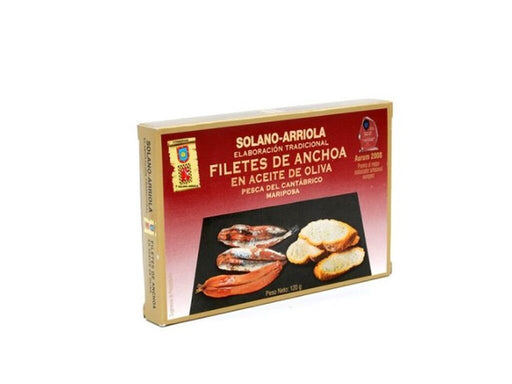 Anchoa Solano Arriola Aceite Oliva Mariposa Hamsa 120 gr
