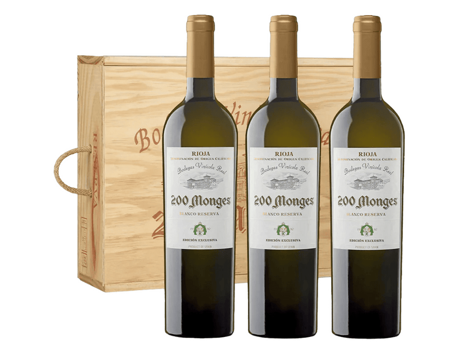 Estuche 200 Monges Blanco 2010 3 Botelllas